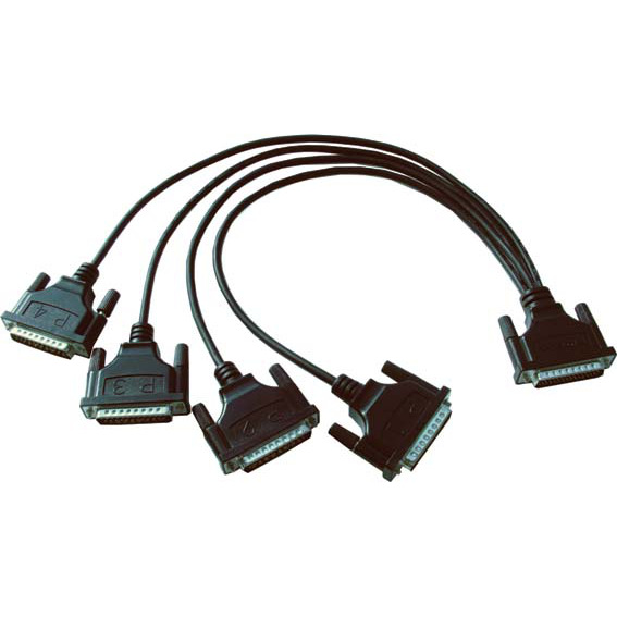 MOXA CBL-F40M25x4-50 4 Port Female 40 to Male 25 Connection Cable 50cm for CA/CB Series 4/8 Ports 